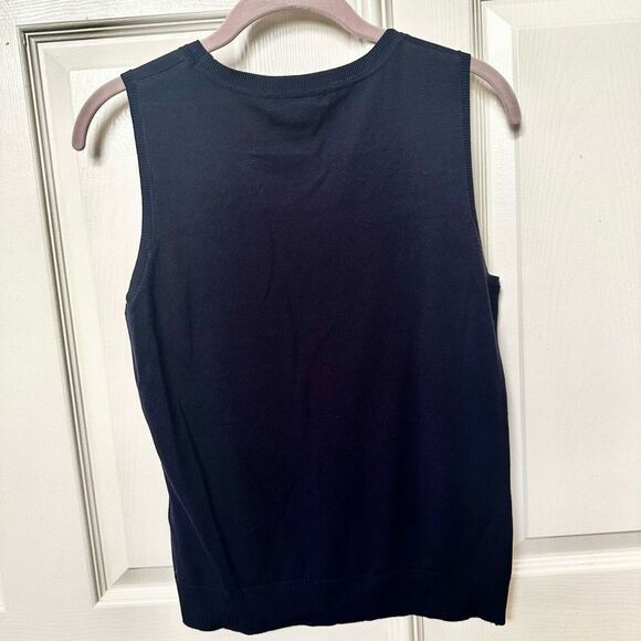 August Silk blue sweater vest - Picture 3 of 10